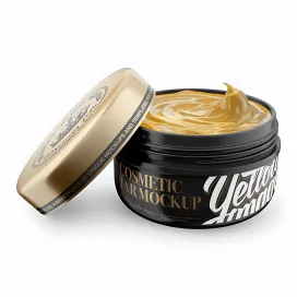 Open Glossy Jar W Cosmetic Gel